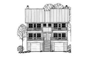 Colonial Exterior - Front Elevation Plan #303-377