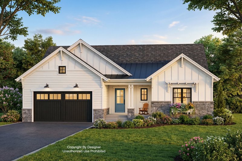 House Design - Exterior - Front Elevation 2 for Beach House Plan #51-1396 - 3 bed, 2.5 bath