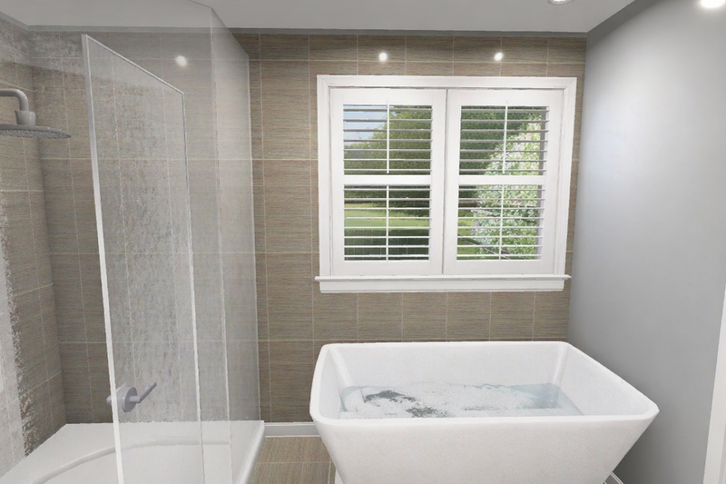 House Blueprint - Interior - Master Bathroom for Farmhouse House Plan #1060-488 - 3 bed, 2 bath