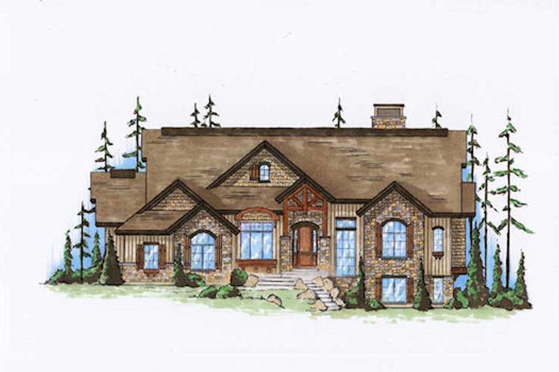 Home Plan - Traditional Exterior - Front Elevation Plan #5-360