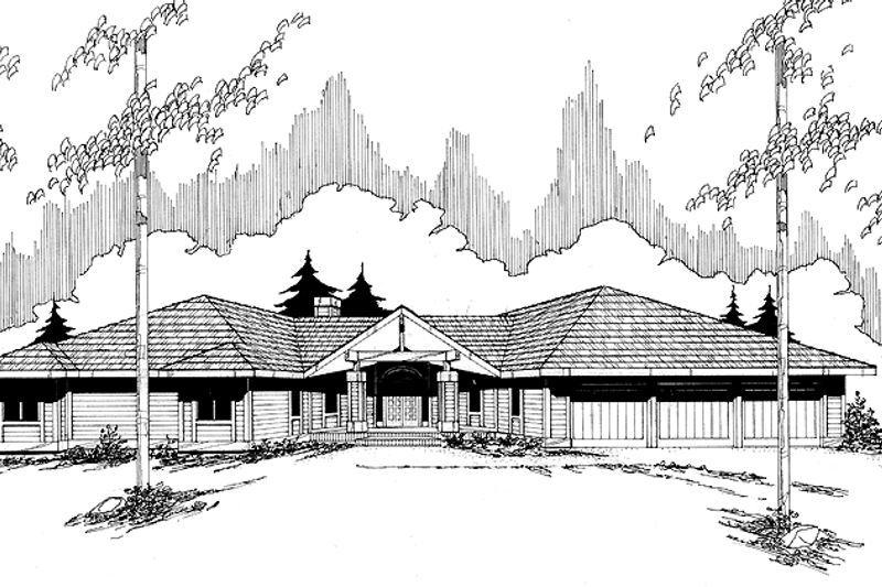 Dream House Plan - Contemporary Exterior - Front Elevation Plan #60-819