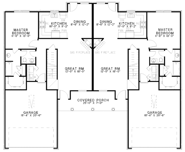 Home Plan - Country Floor Plan - Main Floor Plan #17-2974