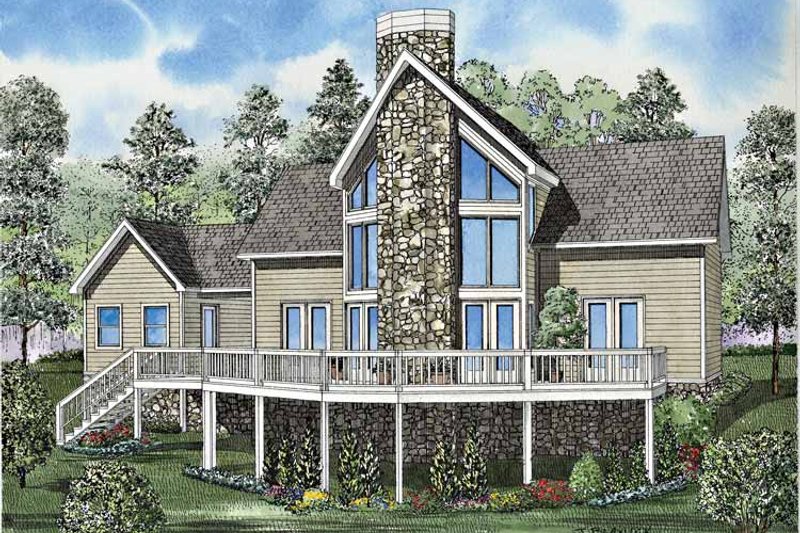 Home Plan - Contemporary Exterior - Front Elevation Plan #17-3130