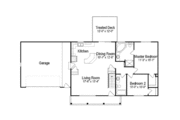 Ranch Style House Plan - 2 Beds 2 Baths 1092 Sq/Ft Plan #49-271 
