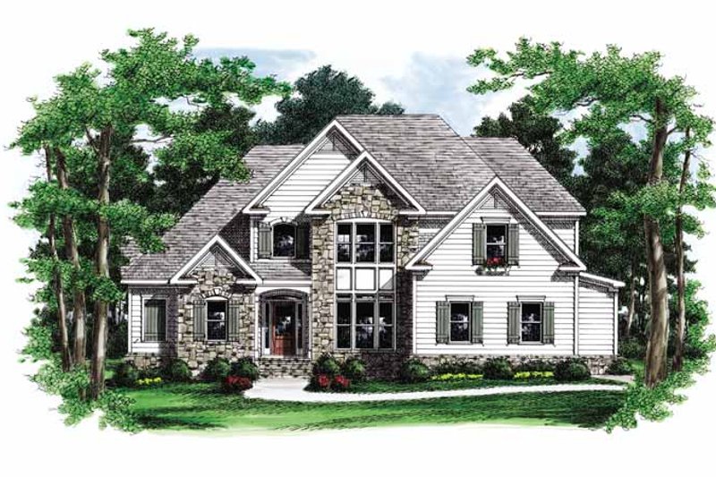 Dream House Plan - European Exterior - Front Elevation Plan #927-693