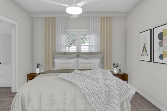 Interior - Master Bedroom 1 for Ranch House Plan #1060-192 - 3 bed, 2 bath