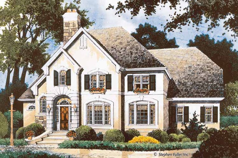 Home Plan - Exterior - Front Elevation 3 for Country House Plan #429-360 - 4 bed, 3 bath