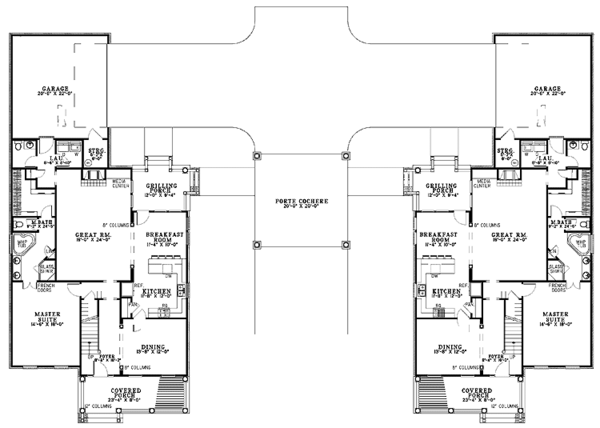 Country Floor Plan - Main Floor Plan #17-2904