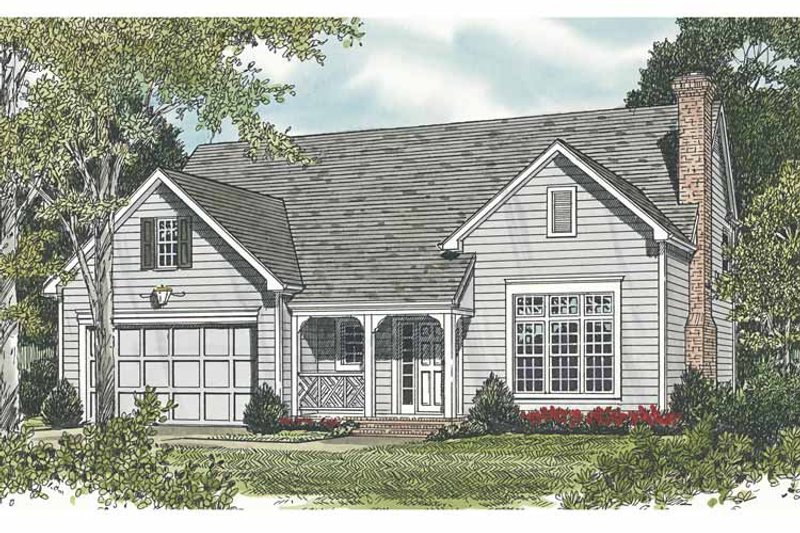 Home Plan - Exterior - Front Elevation 3 for Traditional House Plan #453-495 - 3 bed, 2.5 bath