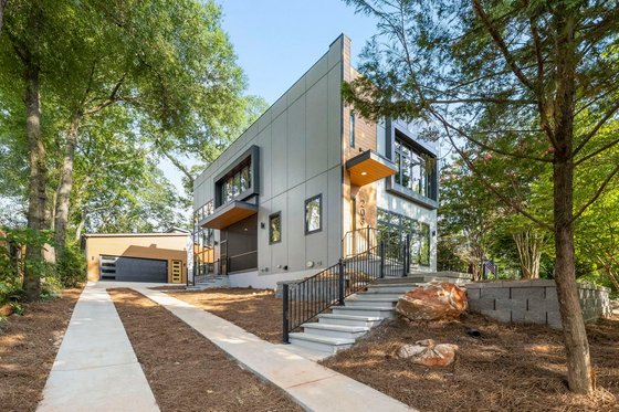 Exterior - Front Elevation 7 for Contemporary House Plan #928-296 - 3 bed, 2.5 bath