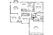 Colonial Style House Plan - 3 Beds 2.5 Baths 1926 Sq/Ft Plan #927-550 