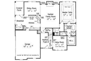 Floor Plan - Main Floor for Traditional House Plan #927-244 - 3 bed, 2.5 bath