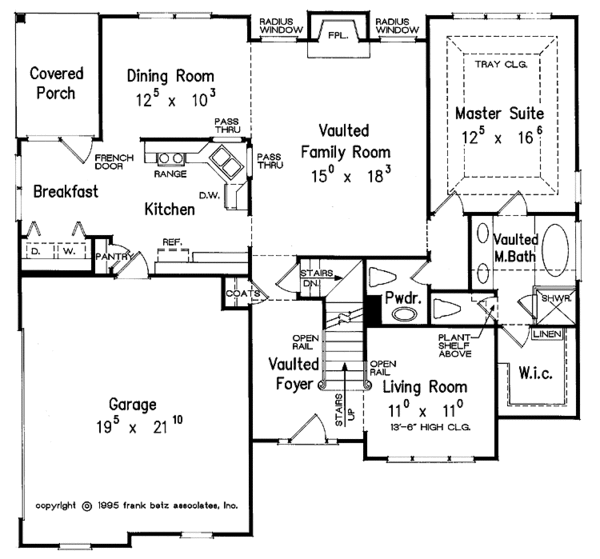 Traditional Floor Plan - Main Floor Plan #927-244