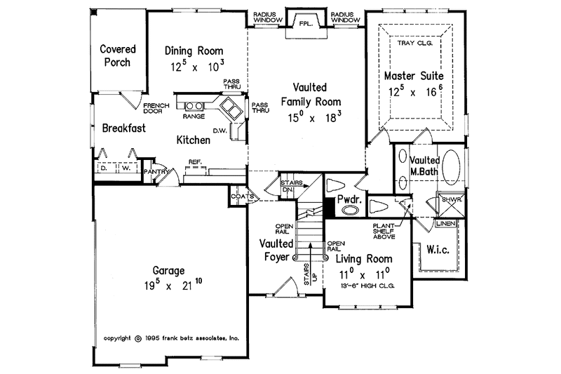 Home Plan - Floor Plan - Main Floor for Traditional House Plan #927-244 - 3 bed, 2.5 bath