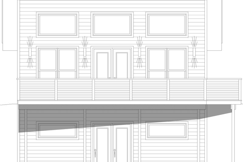 House Plan Design - Exterior - Front Elevation 3 for Contemporary House Plan #932-1041 - 1 bed, 1 bath