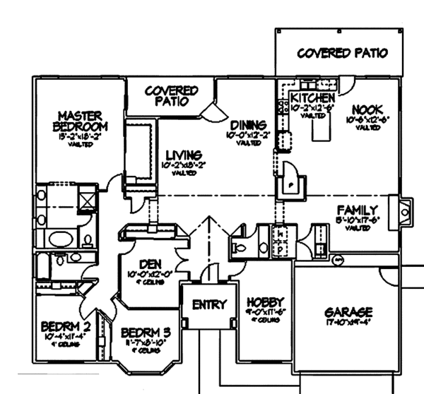 Home Plan - Mediterranean Floor Plan - Main Floor Plan #320-970
