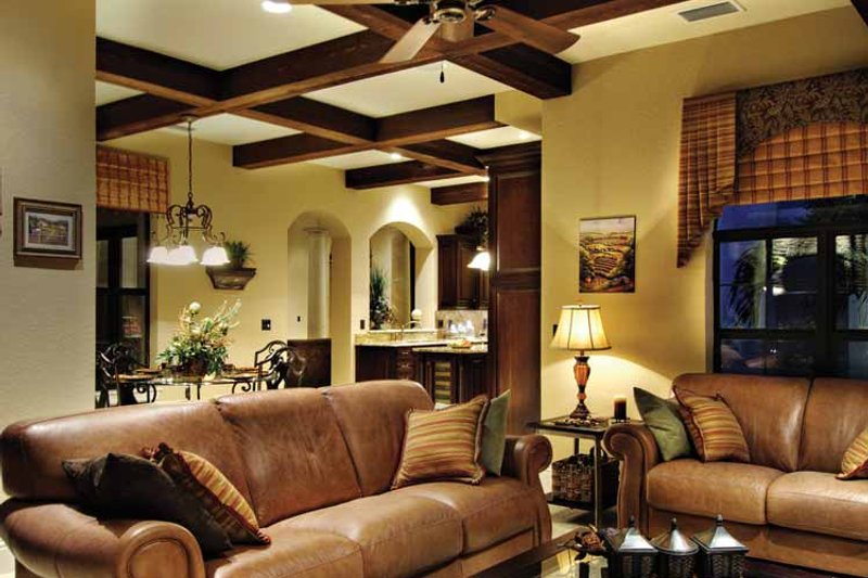 Dream House Plan - Interior - Family Room for Mediterranean House Plan #930-428 - 4 bed, 3.5 bath