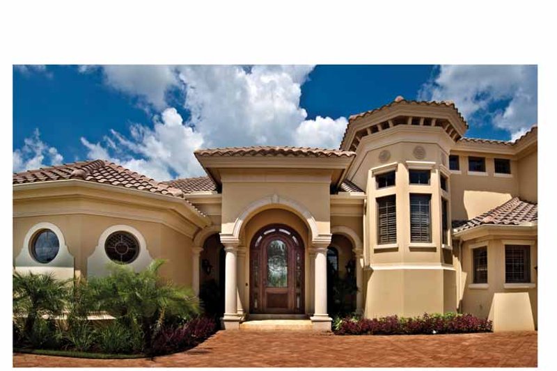 House Design - Exterior - Front Elevation 5 for Mediterranean House Plan #930-440 - 5 bed, 5.5 bath