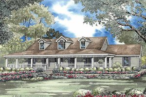 Ranch Exterior - Front Elevation Plan #17-2777