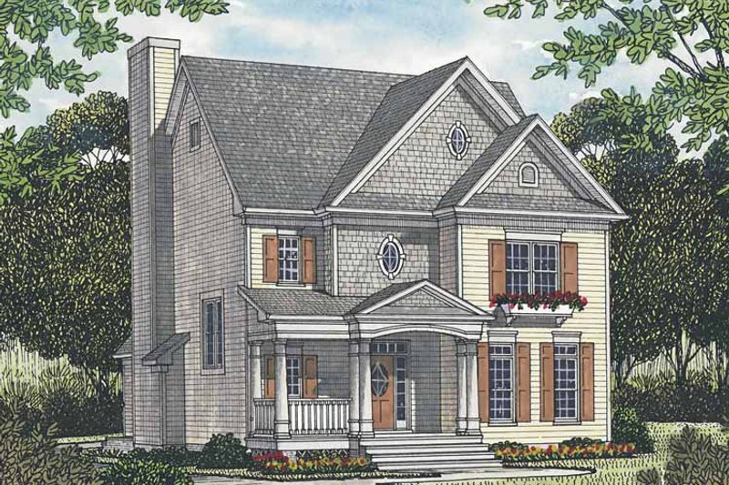 House Design - Exterior - Front Elevation 3 for Traditional House Plan #453-525 - 3 bed, 2.5 bath