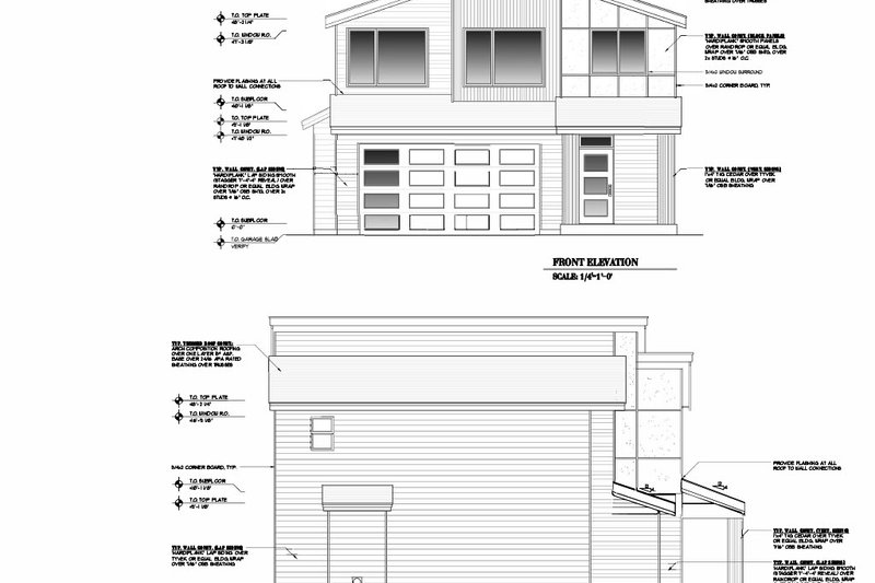 House Design - Exterior - Other Elevation for Contemporary House Plan #53-724 - 3 bed, 2.5 bath