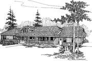 Country Style House Plan - 3 Beds 2.5 Baths 2840 Sq/Ft Plan #60-829 