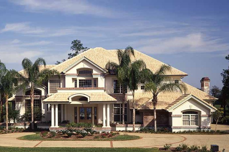 Dream House Plan - Mediterranean Exterior - Front Elevation Plan #930-99