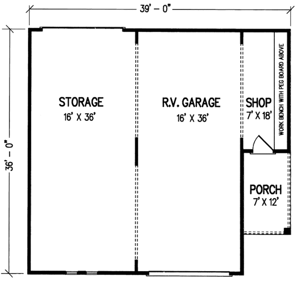Country Floor Plan - Main Floor Plan #45-427