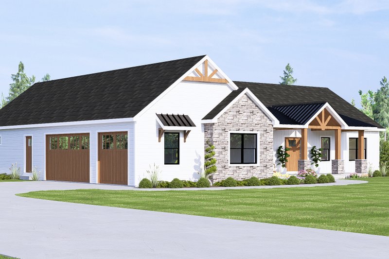 Home Plan - Exterior - Other Elevation 1 for Farmhouse House Plan #1064-470 - 3 bed, 2.5 bath