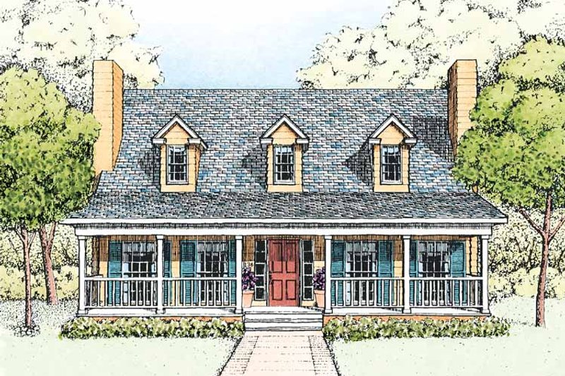 Home Plan - Country Exterior - Front Elevation Plan #1051-6