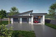 Contemporary Style House Plan - 0 Beds 0 Baths 1208 Sq/Ft Plan #1101-45 Exterior 