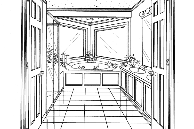Home Plan - Interior - Bathroom for Colonial House Plan #320-902 - 4 bed, 2.5 bath