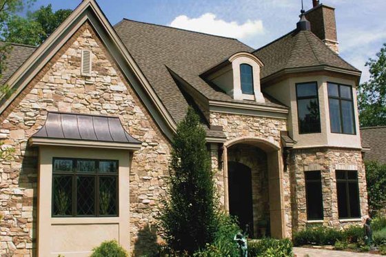 Exterior - Front Elevation 5 for Tudor House Plan #928-61 - 3 bed, 3 bath