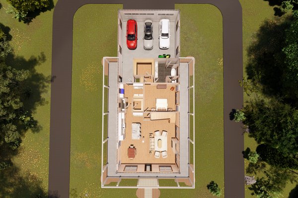 House Blueprint - Farmhouse Floor Plan - Main Floor Plan #513-2218