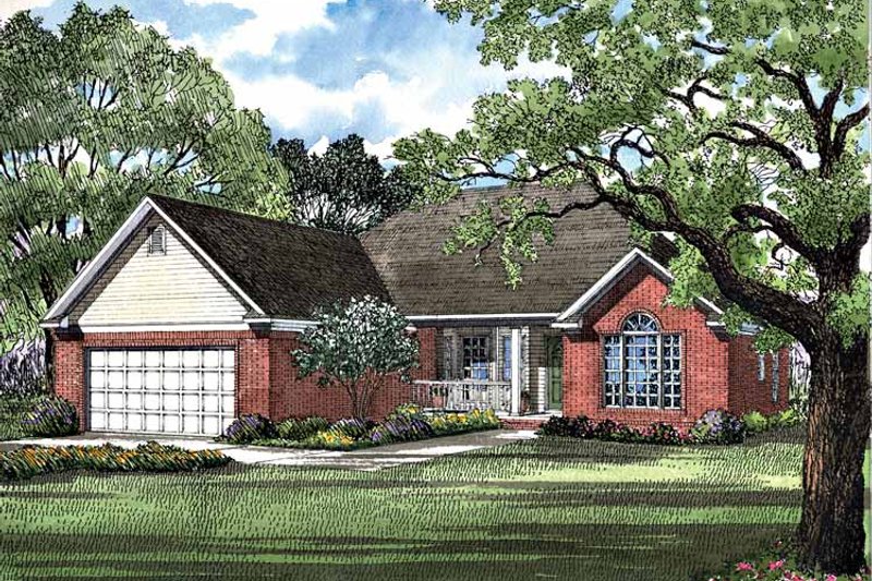 Home Plan - Ranch Exterior - Front Elevation Plan #17-3115