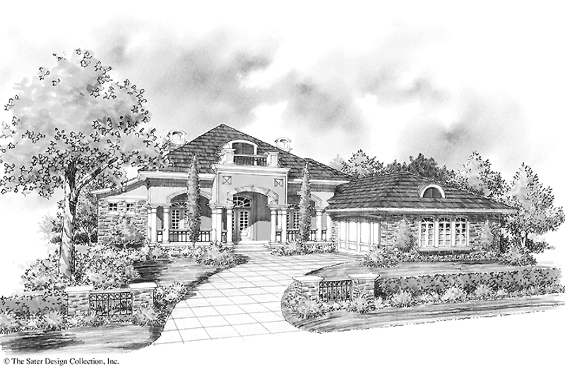 Architectural House Design - European Exterior - Front Elevation Plan #930-286