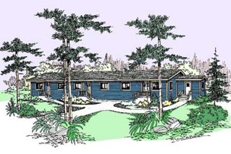 Ranch Style House Plan - 2 Beds 1 Baths 1926 Sq/Ft Plan #60-500