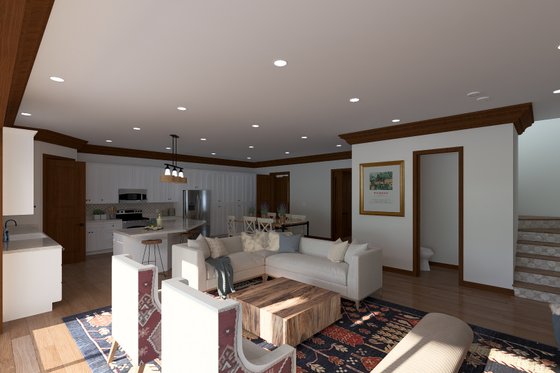 Interior - Family Room 3 for Mediterranean House Plan #1060-420 - 3 bed, 2.5 bath