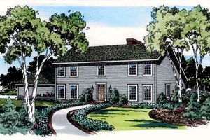 Colonial Exterior - Front Elevation Plan #312-783