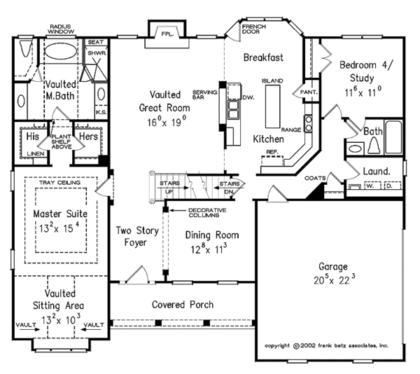 Dream House Plan - Country Floor Plan - Main Floor Plan #927-685