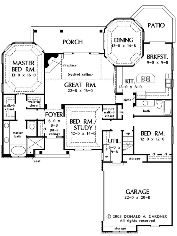 House Plan Design - Country Floor Plan - Main Floor Plan #929-700