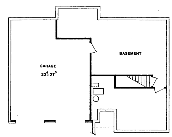 Home Plan - Country Floor Plan - Lower Floor Plan #405-262