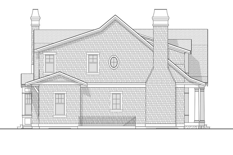House Blueprint - Exterior - Other Elevation for Beach House Plan #1114-17 - 3 bed, 3.5 bath