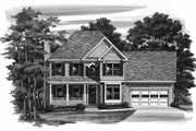 Country Style House Plan - 3 Beds 2.5 Baths 1681 Sq/Ft Plan #927-782 Exterior 