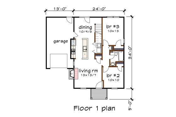 Traditional Floor Plan - Main Floor Plan #79-148