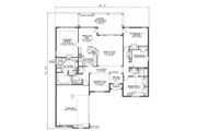 Mediterranean Style House Plan - 4 Beds 2 Baths 2287 Sq/Ft Plan #17-1135 