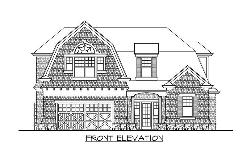 House Blueprint - Exterior - Other Elevation for Traditional House Plan #132-191 - 1 bed, 1 bath