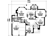 European Style House Plan - 3 Beds 2 Baths 3159 Sq/Ft Plan #25-4855 