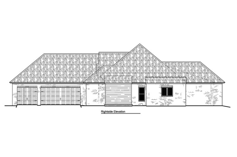 Architectural House Design - Exterior - Other Elevation 1 for Farmhouse House Plan #1081-22 - 4 bed, 3 bath