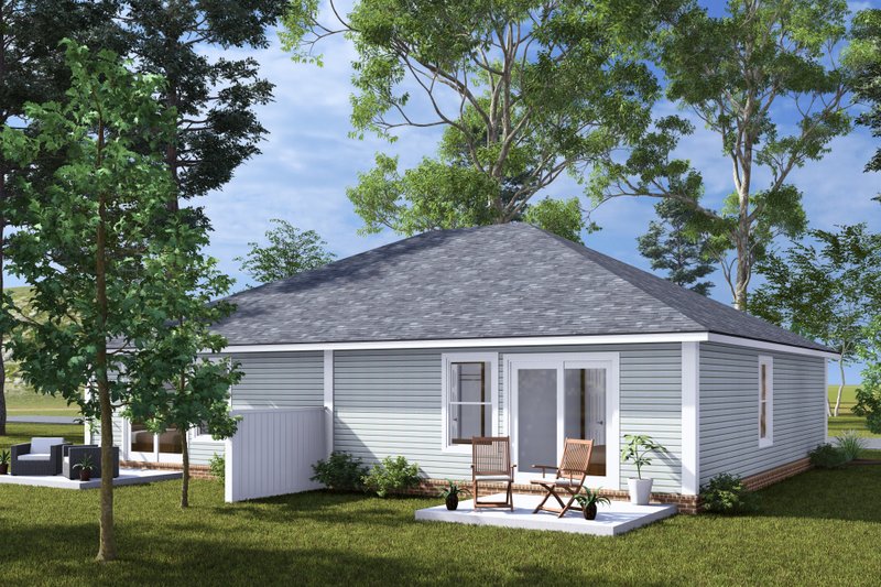 Architectural House Design - Exterior - Other Elevation 1 for Cottage House Plan #513-2303 - 3 bed, 1 bath